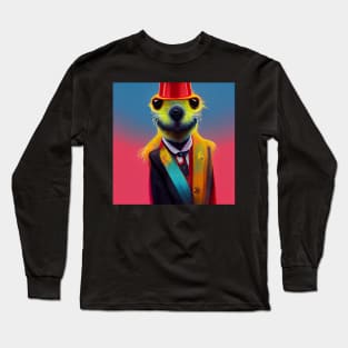 colourful meerkat 04 Long Sleeve T-Shirt